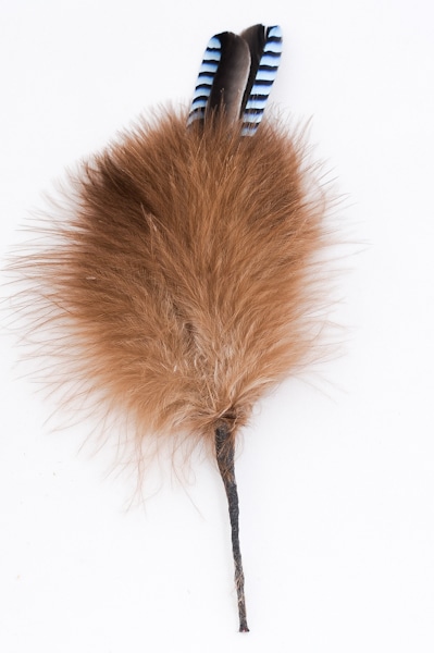 Composition en plumes n° 17 - longueur 15 cm - naturel